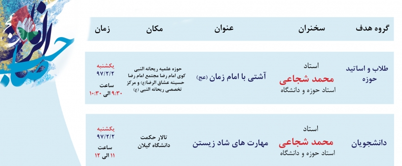 سلسله مباحث استاد شجاعی در رشت